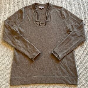 Classic Crewneck Men's Sweater in Brown